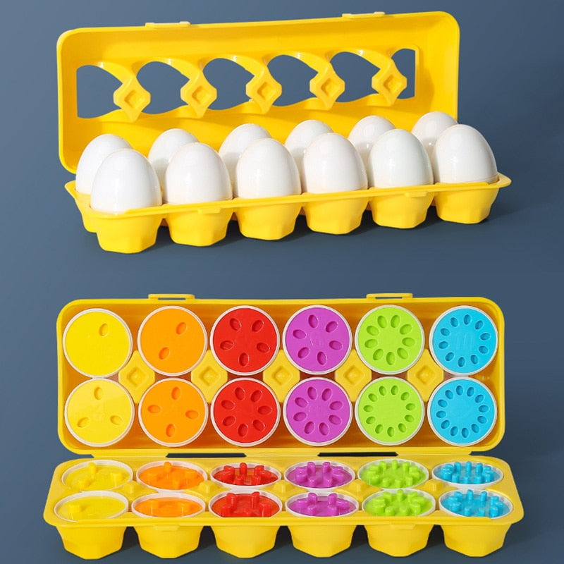 Brinquedos bebês Montessori Brinquedos Ovo 3D Puzzle Jogo Aprendizagem  Brinquedos Jogos Inteligentes De Matemática Ovos Sorter Combinando  Parafusos Kids Presente